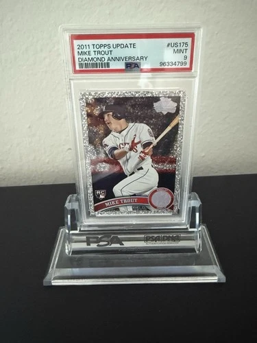 2011 Topps Update Platinum Diamond Anniversary Mike Trout PSA 9 MINT Rookie RC