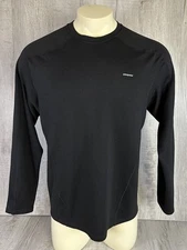 Patagonia Shirt Black Long Sleeve Thermal Top Base Layer Men’s US Size Large