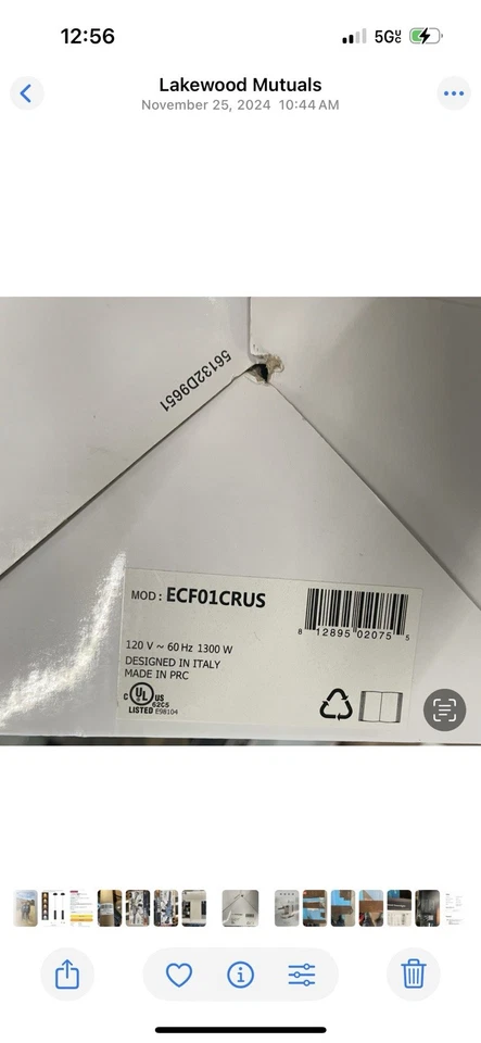 SMEG Estilo Retro Crema Años 50 Cocina Cafetera Tanque de Vapor Máquina Expresso. Foto 2 de 2