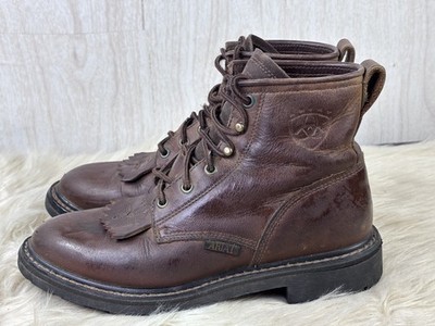 Ariat Terrain Boots Womens 6.5B Brown Leather ATS Hiking Work Barn Outdoor
