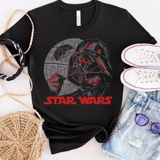 Star Wars: A New Hope Darth Vader and Death Star Shirt, Retro Galactic Empire