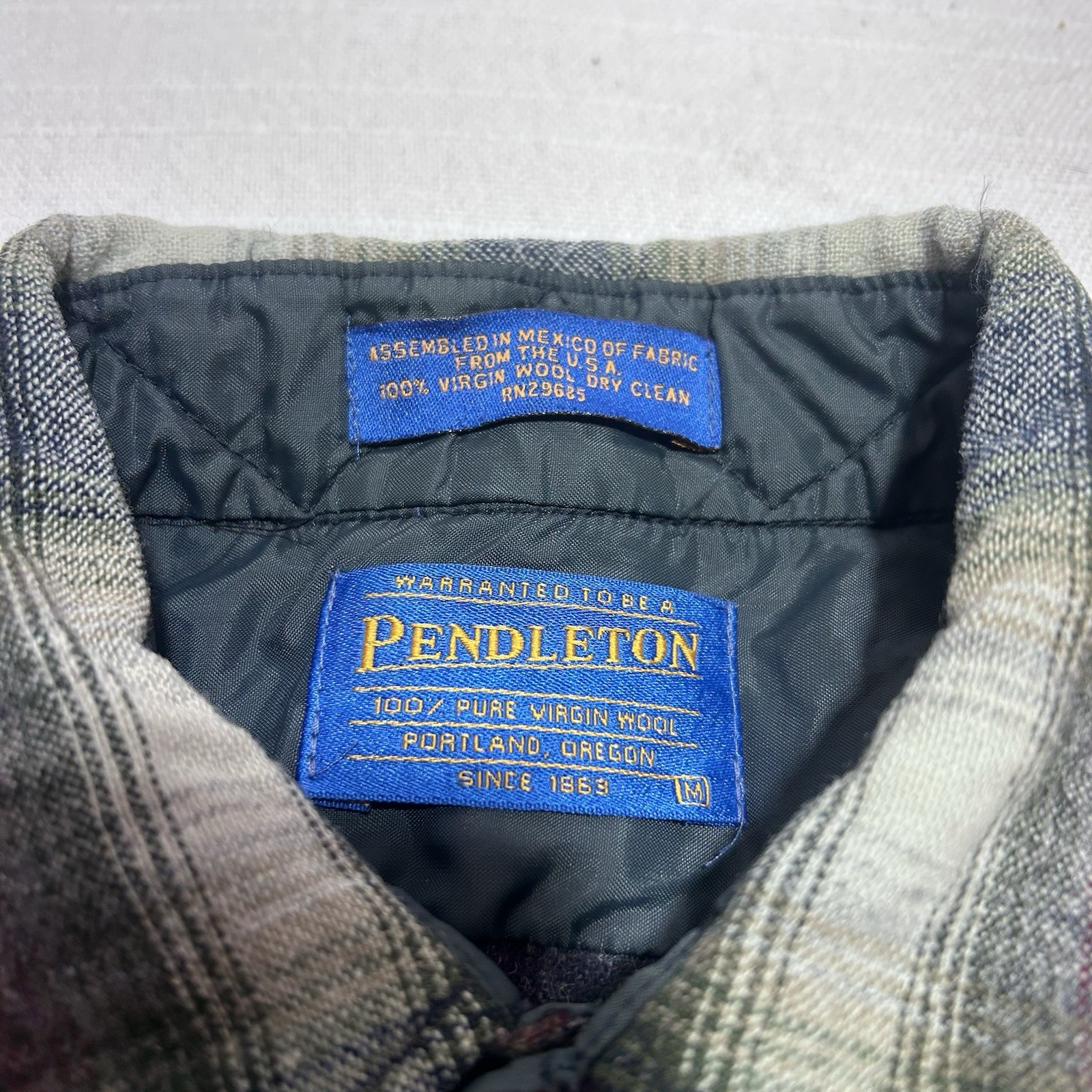 Pendleton 100% Virgin Wool Western Snap Shirt Men… - image 2