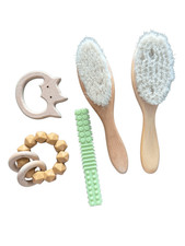 Baby soft bristle brush set if 2 and teethers