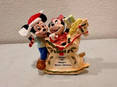 Schmid Disney Mickey & Minnie/s Rockin' Christmas figurine 1991