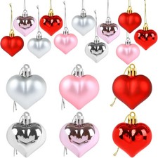 Valentine's Day Gift 36pcs Valentine's Day Heart Shaped Ornaments, Ornaments