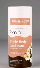 Whole Body Deodorant, Aluminum-Free, Vanilla Coconut, 1.76 oz 50 g New