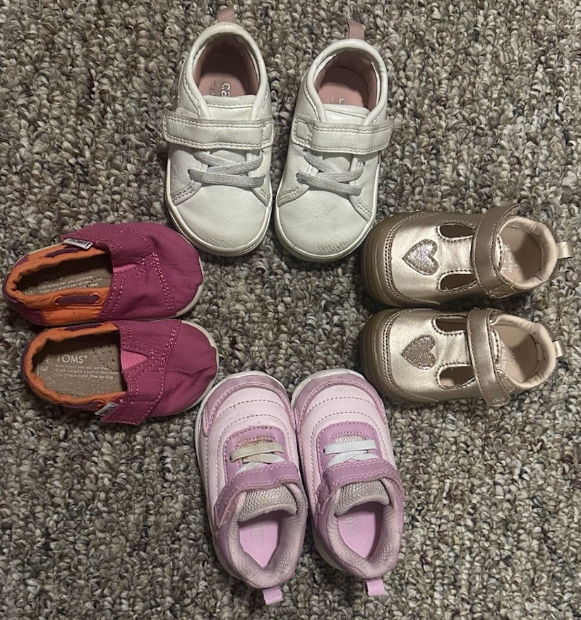 Size 3t Pink & White Pre-owned