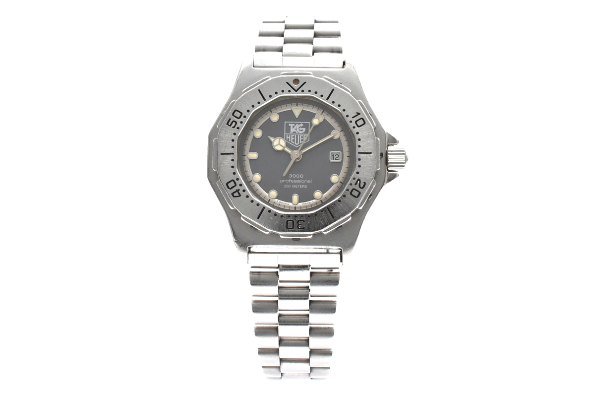 Vintage [ Exc+5 ] TAG Heuer 3000 Pro 932.215 Black Dial 30mm