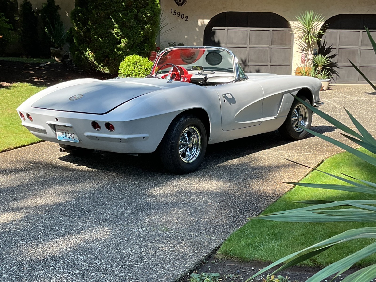 1962 Gray Primer Chevrolet Corvette   | C1 Corvette Photo 2