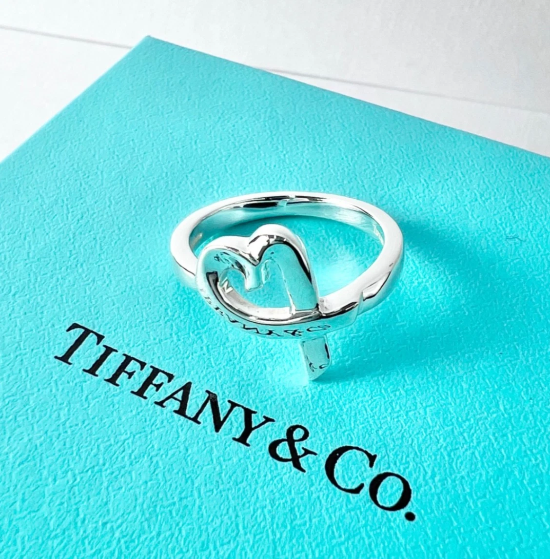 アクセサリー Tiffany & Co. Heart Ring Silver 925 K18 Tiffany & Co. Heart Ring Fine Rings without Stone for sale | eBay