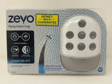 ZEVO 003-09-1255 Flying Insect Trap Starter Kit ED107LHJ, 1 Device & 2 Refills