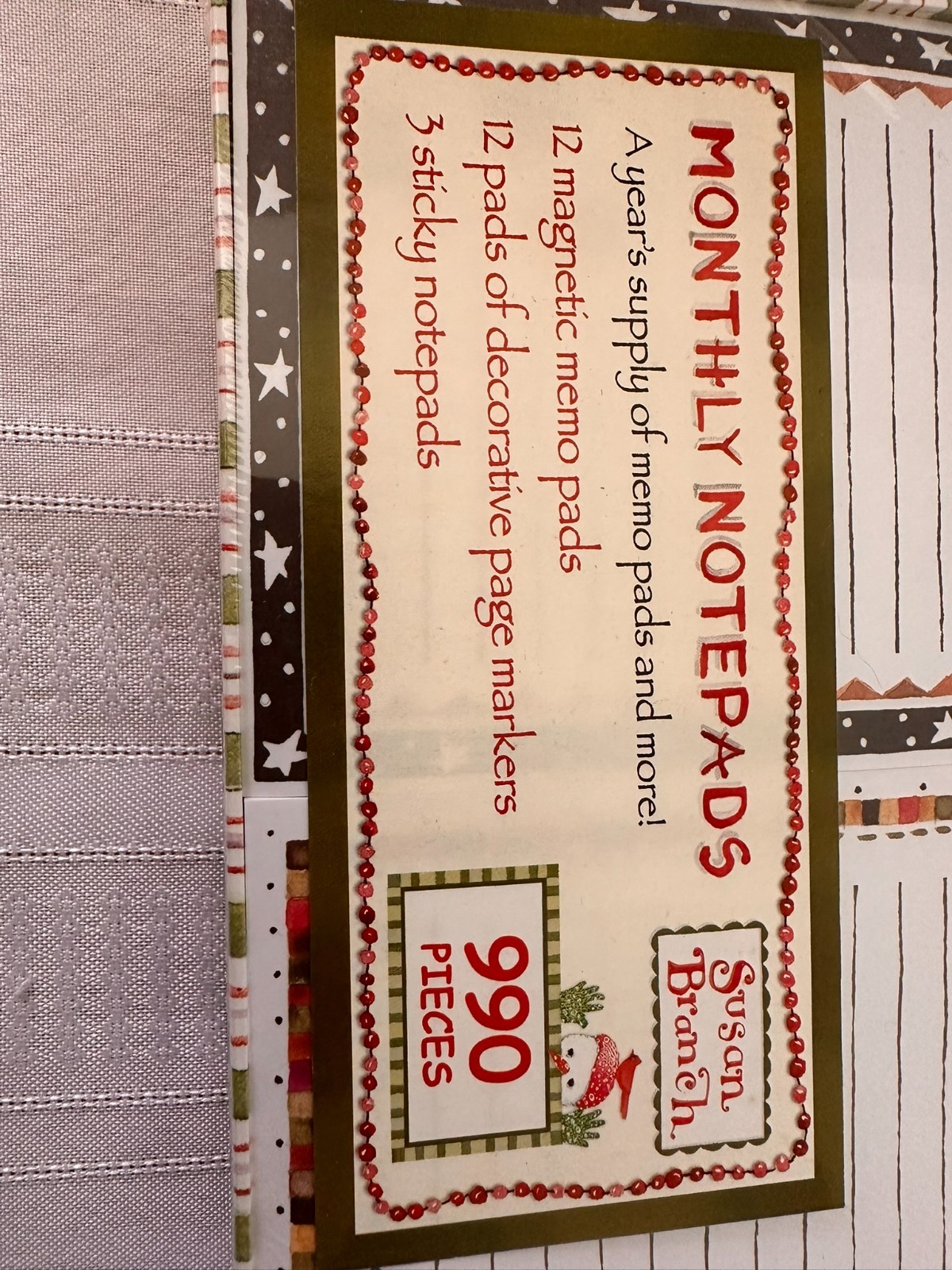 Susan Branch Monthly Notepads