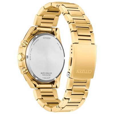 Citizen Men's Eco-Drive Chronograph Gold Stainless Steel Watch