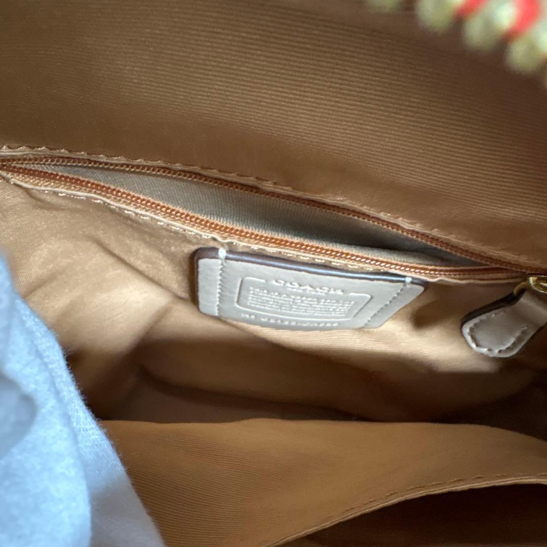 Coach Strawberry Pattern Small Backpack White Can… - image 5