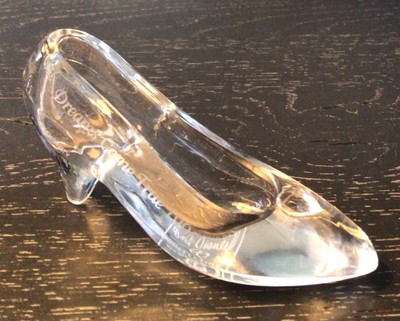 VTG DISNEY WDCC 1996 ''DREAMS COME TRUE'' EVENT RELEASE CINDERELLA GLASS SLIPPER