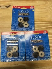 Lot Of 3 Packs 1 True Value Beige Round Screw On Sliding Felt Furniture Pads