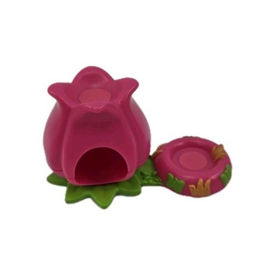 Zoobles Tulip Habitat Pink Flower Playset Spin Master Spring to Life