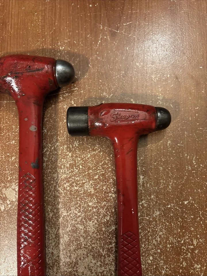 Vintage Snap On 16oz & 24oz Dead Blow Ball Peen Hammers USA - Imagen 3 de 4