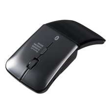Slim Bluetooth Mouse, Foldable, Quiet, 3-Button, Black, 400-MAB120BK