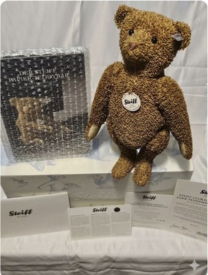 Steiff Club Edition 2010 Paper Teddy Bear Brown Replica 1919 RARE