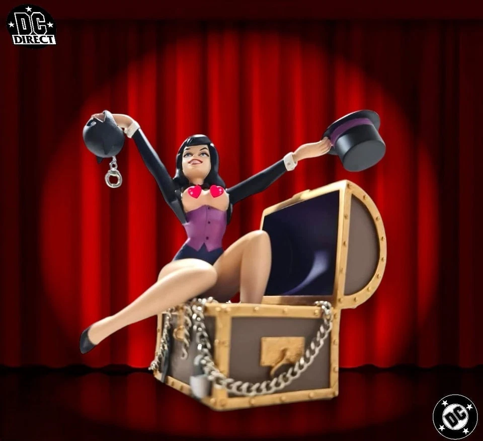 Batman Serie Animada Zatanna Estatua Personalizada DC Direct Foto 2 de 4