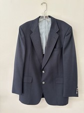 Vtg Jack Nicklaus Golden Bear Navy Blazer Sport Jacket Silver Button 42R