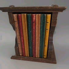 Vintage Coaster Library Wood & Cork 8pc Drink...
