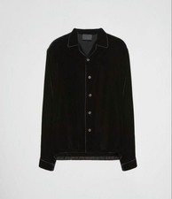PRADA Velvet Velour Shirt Jacket #QY080S