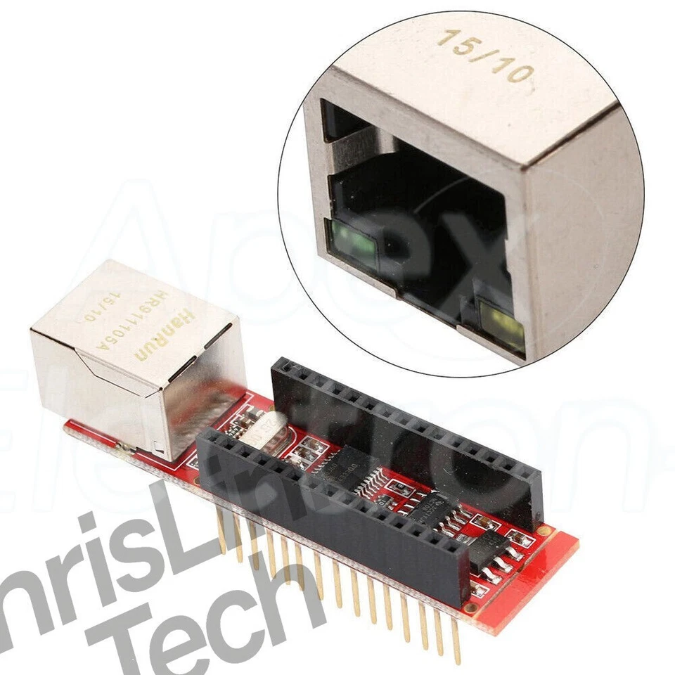 Mini ENC28J60 Ethernet Shield For Arduino Nano Webserver Module NEW - Image 3 of 4