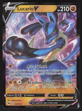 Lucario V Holo 27/73 NM Champion's Path Pokemon Card