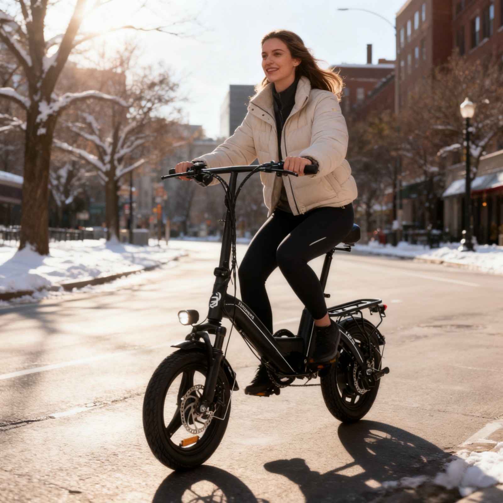 14'' Foldable E Bike Peak 750W Electric Bike Mini City Ebike
