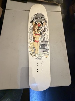 STUSSY X MR CARTOON SKATEBOARD DECK ( Deadstock)