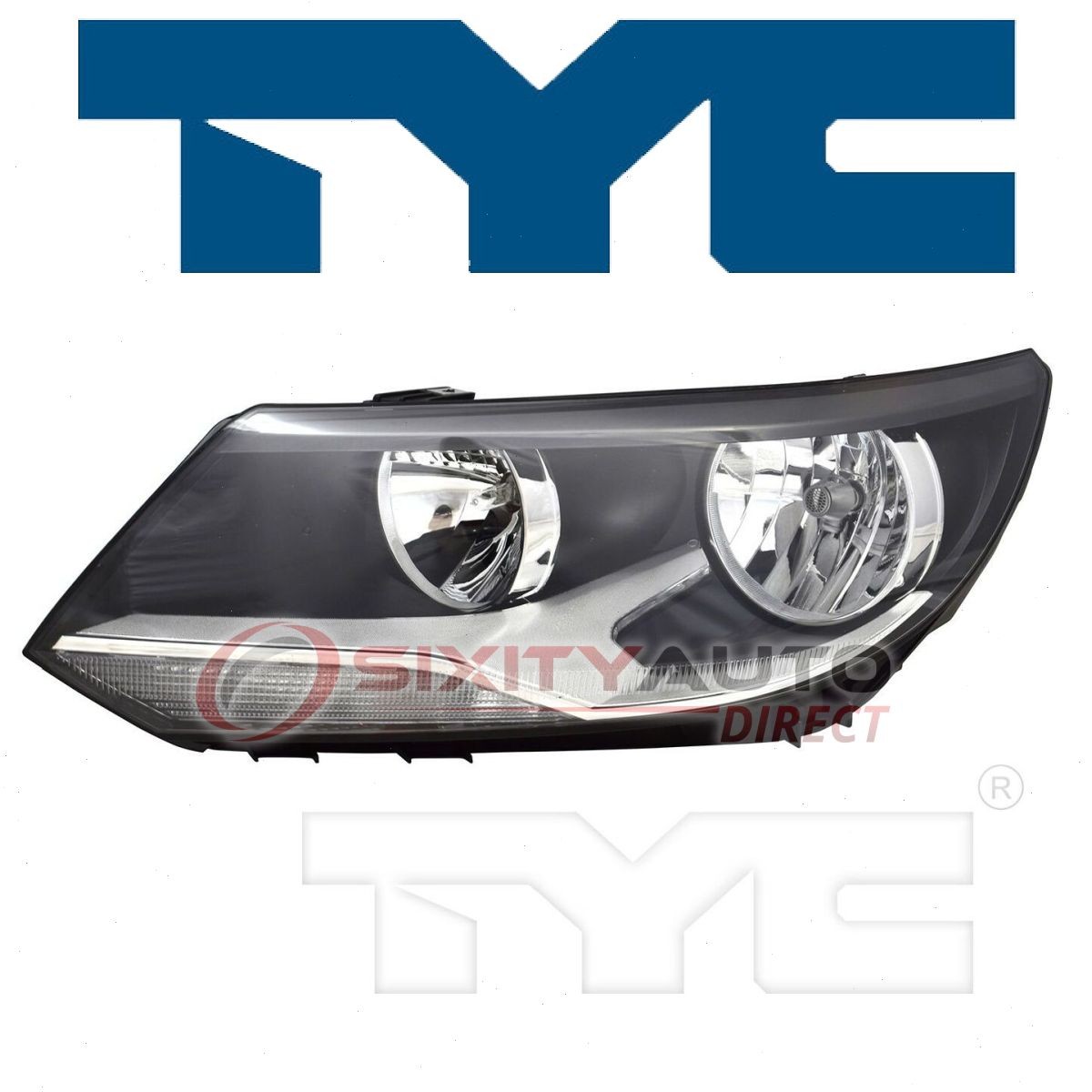 TYC 20-9582-00-9 Headlight Assembly for VW2502152 5N0 941 005 Electrical tb