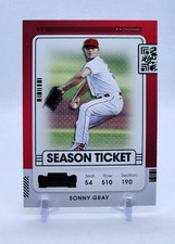 2022 Panini Contenders SONNY GRAY Season Ticket Green REDS #58