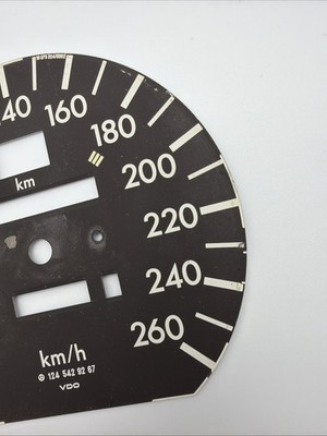 W124 E500 500E E60 AMG Euro Km/h Speedometer Plate Instrument