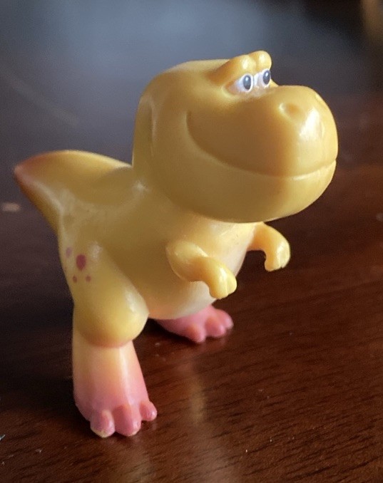 Tomy Good Dinosaur Nash Mini Figure 2” Yellow T Rex Dino Disney Pixar