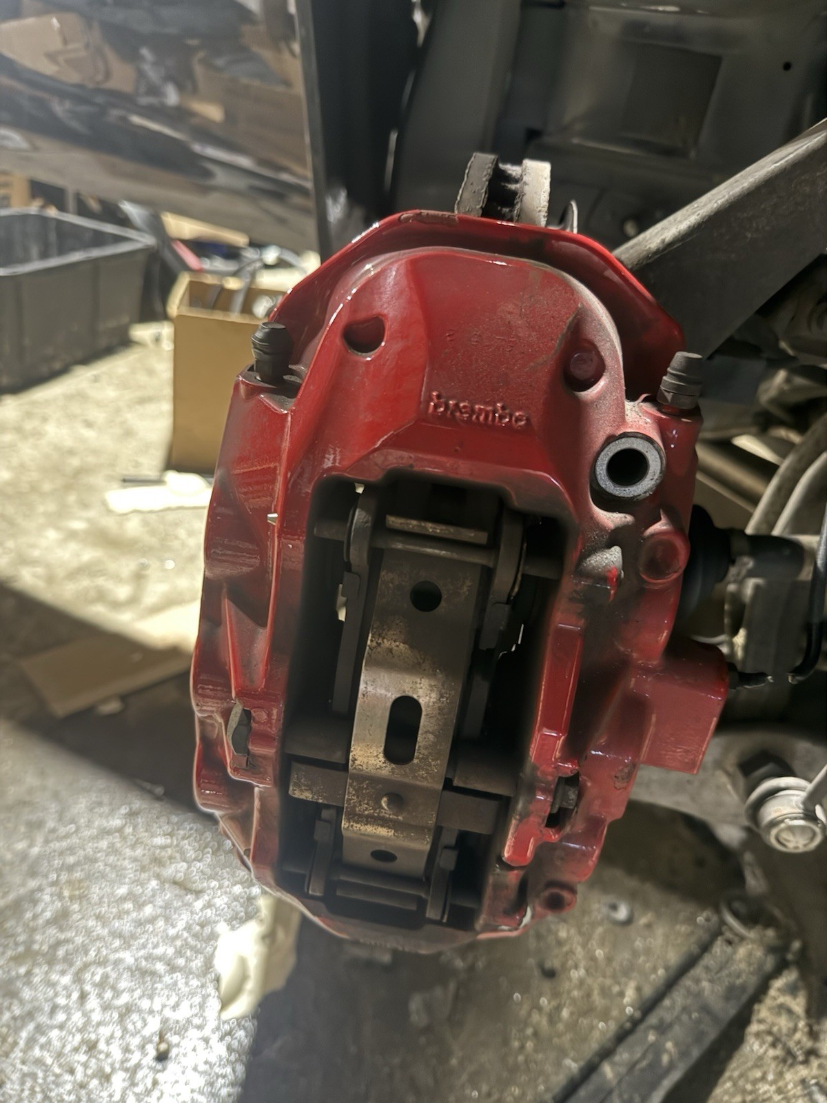 2014-2024 MASERATI GHIBLI FRONT LEFT & RIGHT BREMBO RED BRAKE CALIPER CALIPERS