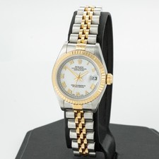 Ladies Rolex Datejust 79173 26mm White Roman Dial Jubilee Bracelet #W292971-1