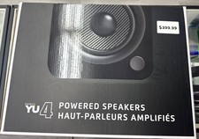 Kanto YU4 Matte Black Powered Speakers with Bluetooth, Pair