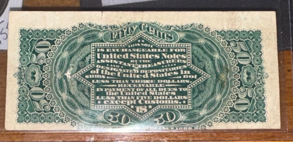 Fractional Currency, 50c Fifty Cents Lincoln - Image 4 of 4