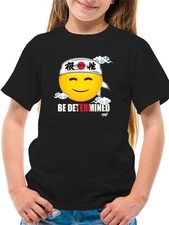 Be Determined Kanji Japanese Motivational Graphic T-shirt