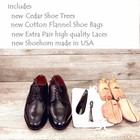 * NIB * $425 Allen Edmonds POWELL Derby  10 D  Black * with new Trees — photo 4
