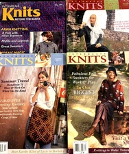 lot 4 Interweave KNITS Magazine 1997-2001  See list in Description