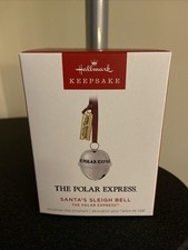 2025 Hallmark The Polar Express Santa's Sleigh Bell 2025 Metal Ornament (D)