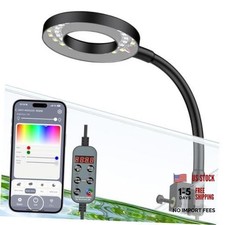 Aquarium Light, 6 W Bluetooth Fish Tank Light, Full Spectrum Clip On Aquarium
