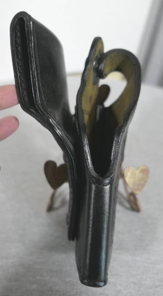 Safariland RH Colt C 25 45 B87 Basketweave Leather Tactical Holster w Paddle - Image 3 of 4