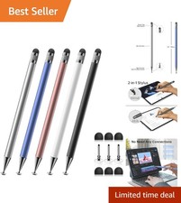 5-Piece 2-in-1 Stylus Set for Touch Screen - Precision  Sensitivity