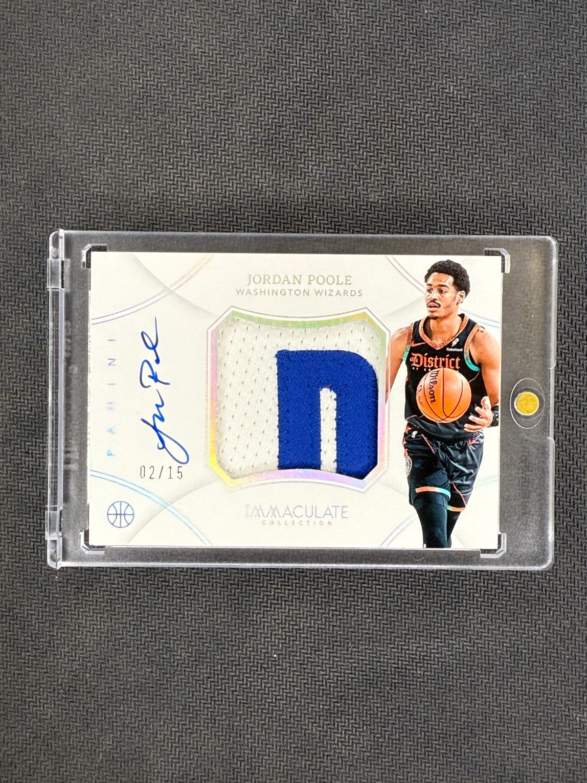 JORDAN POOLE 2023 Panini Immaculate Collection Retro Premium Patch Auto /15