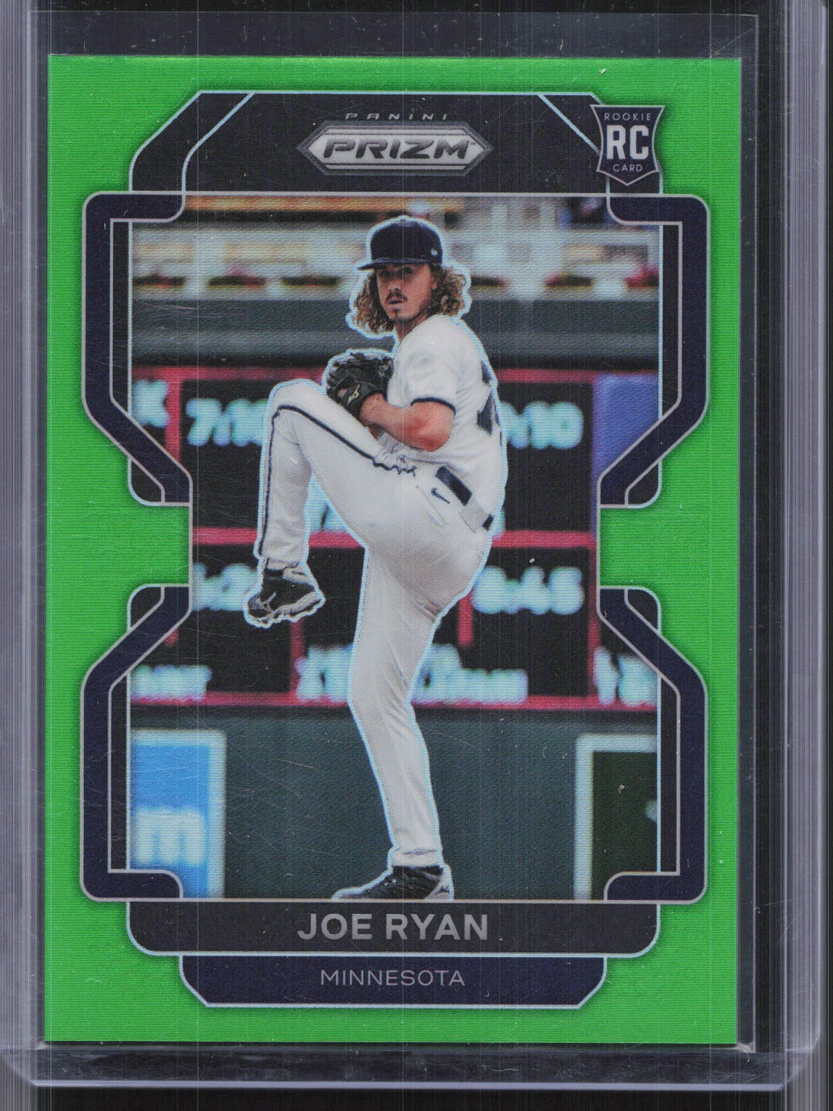 2022 Panini Prizm #81 Joe Ryan Lime Green Prizm #/125
