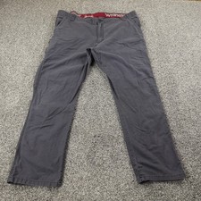 Wrangler Pants Mens 44X30 Gray Cargo ATG Hiking Outdoor Work Stretch Flex Waist